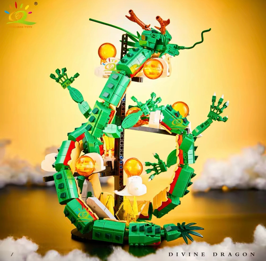 🟢 Mystischer Chinesischer Drache – 1826 Klemmbausteine für epischen Bau-Spaß! 🐉🔥