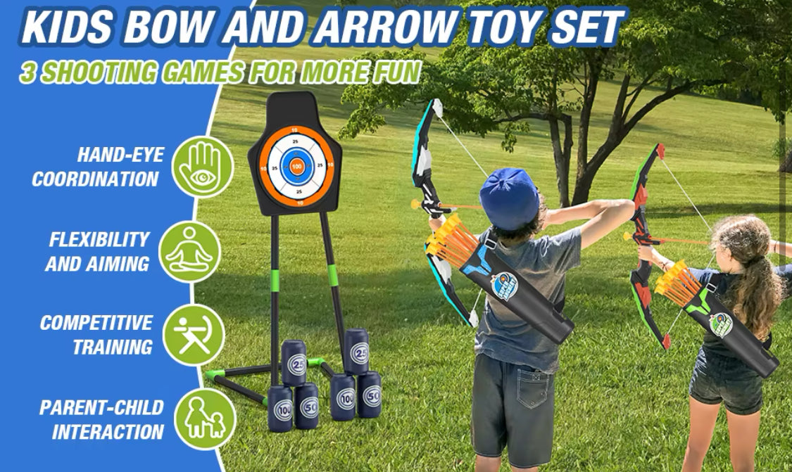Doppelter Spaß mit dem Super Archery Kit – 2 Bögen im Set! 🎯🔥