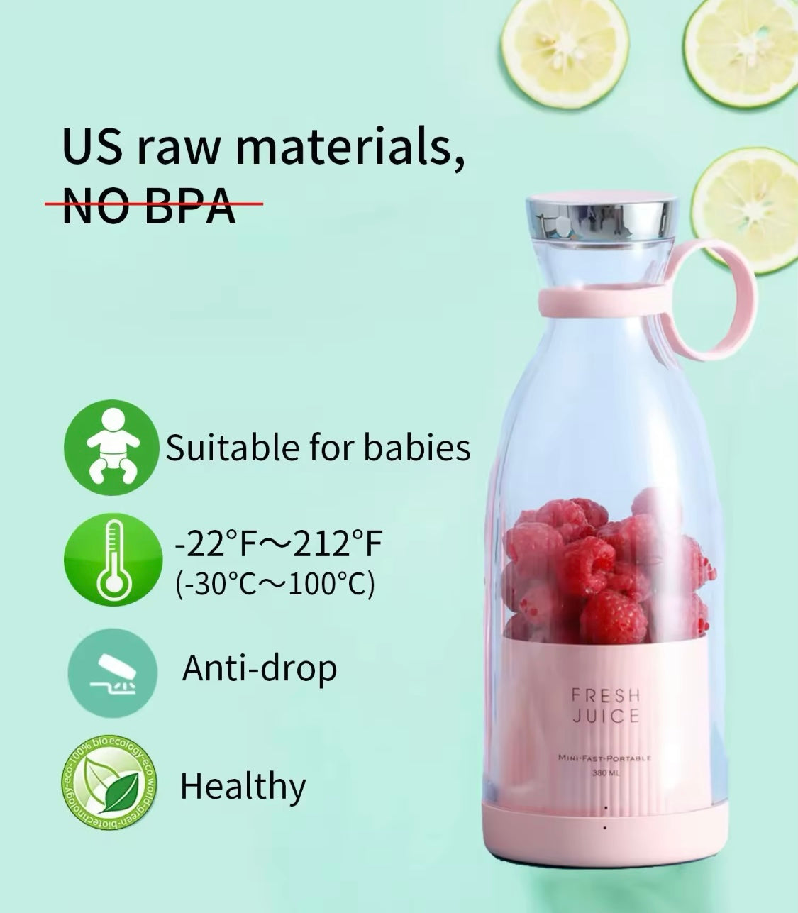 🥤 Der ultimative tragbare Elektro-Entsafter – Mix dir deine Smoothies überall! 🍓🍍