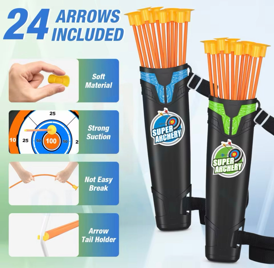 Doppelter Spaß mit dem Super Archery Kit – 2 Bögen im Set! 🎯🔥
