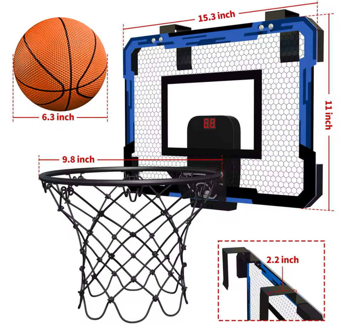 🏀 Kinder Basketball-Set – Spaß & Bewegung für drinnen und draußen! 🎯
