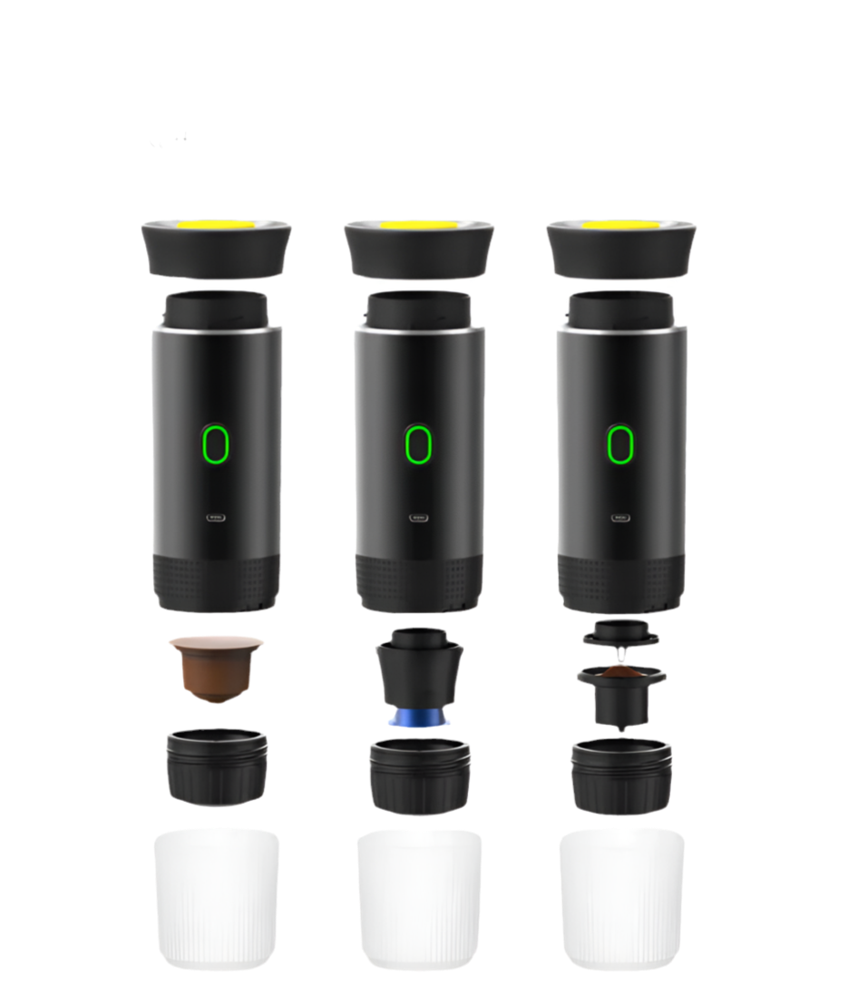 ☕ 3-in-1 Kabellose Espresso-Kaffeemaschine – Frischer Kaffee, wo immer du bist! 🚗🏕️✈️