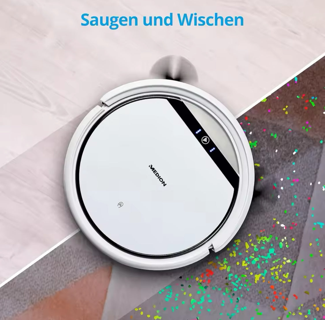 🤖 MEDION Saugroboter mit Wischfunktion – 2-in-1 Reinigung für dein Zuhause! 🏡✨