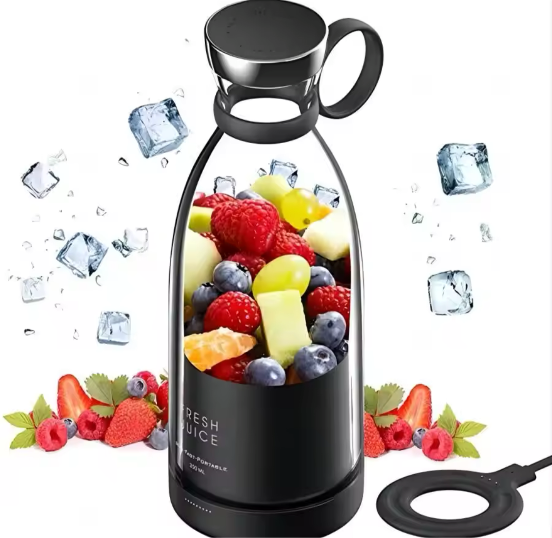 🥤 Der ultimative tragbare Elektro-Entsafter – Mix dir deine Smoothies überall! 🍓🍍