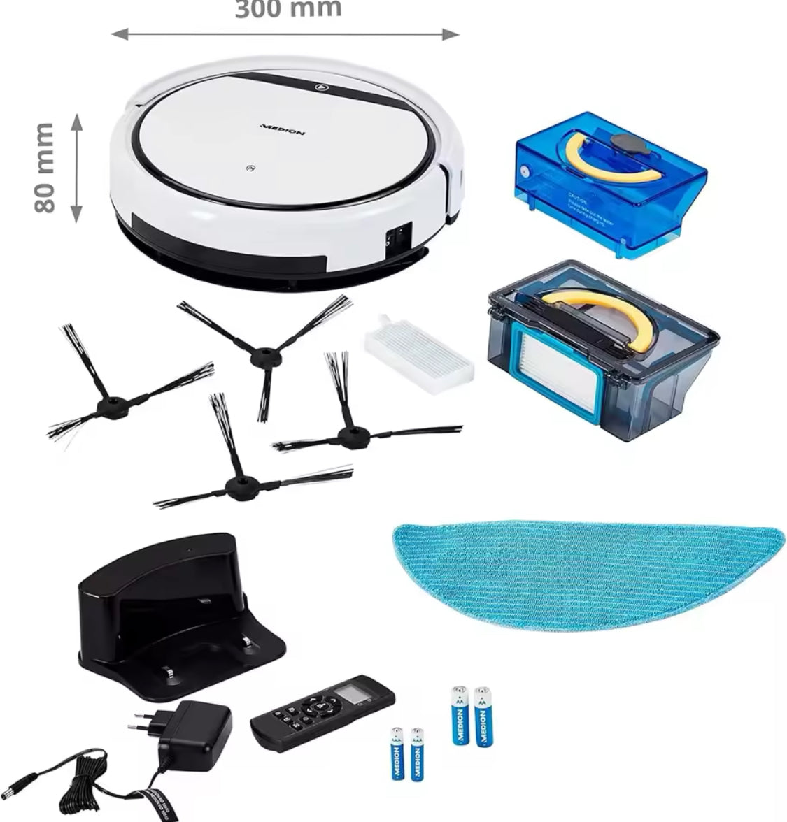 🤖 MEDION Saugroboter mit Wischfunktion – 2-in-1 Reinigung für dein Zuhause! 🏡✨