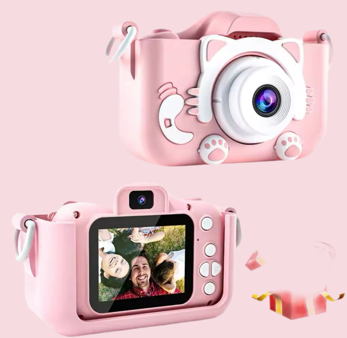 Kinderkamera 1080P HD 🎥📸 | Digitale Videokamera mit Silikonhülle – Perfekt für kleine Fotografen