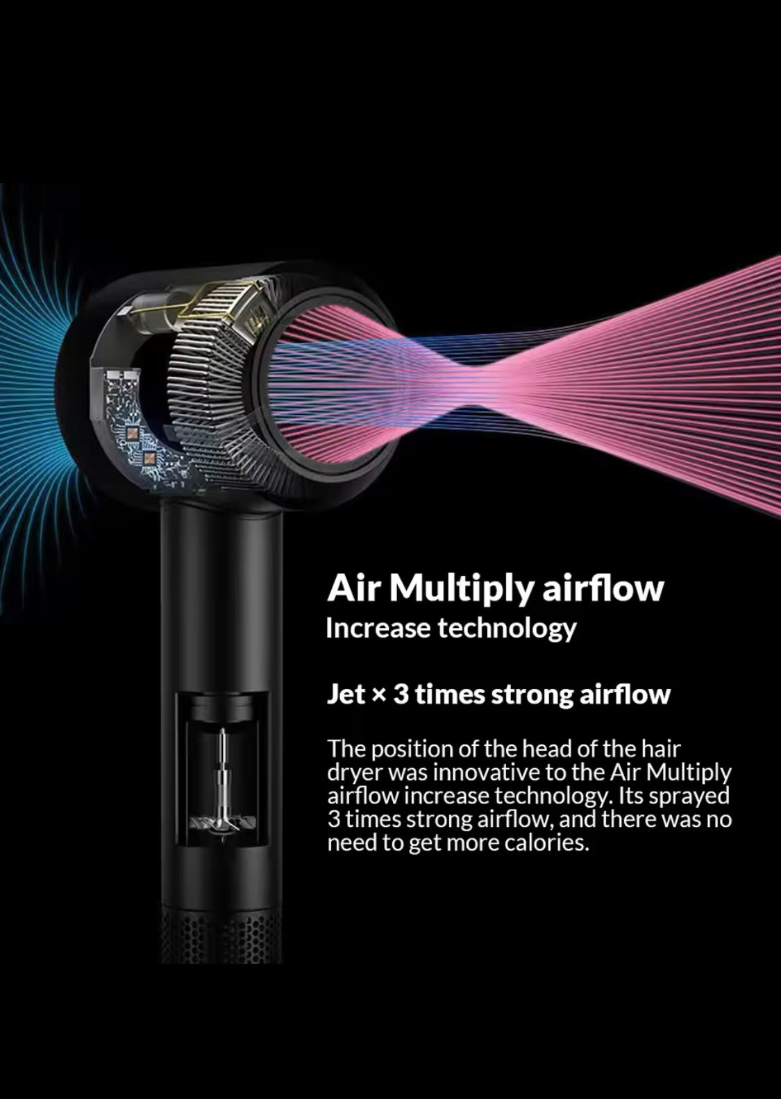 AIR Supersonic™ Haartrockner – Profi-Föhn in Rosa/Schwarz