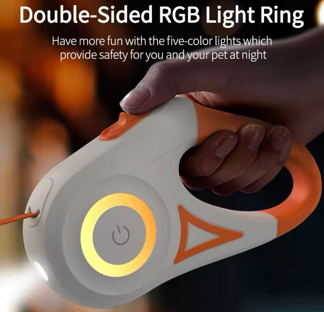 🐶 ROJECO 5M Automatische Hundeleine – Stylisch, sicher & mit LED! 💡✨