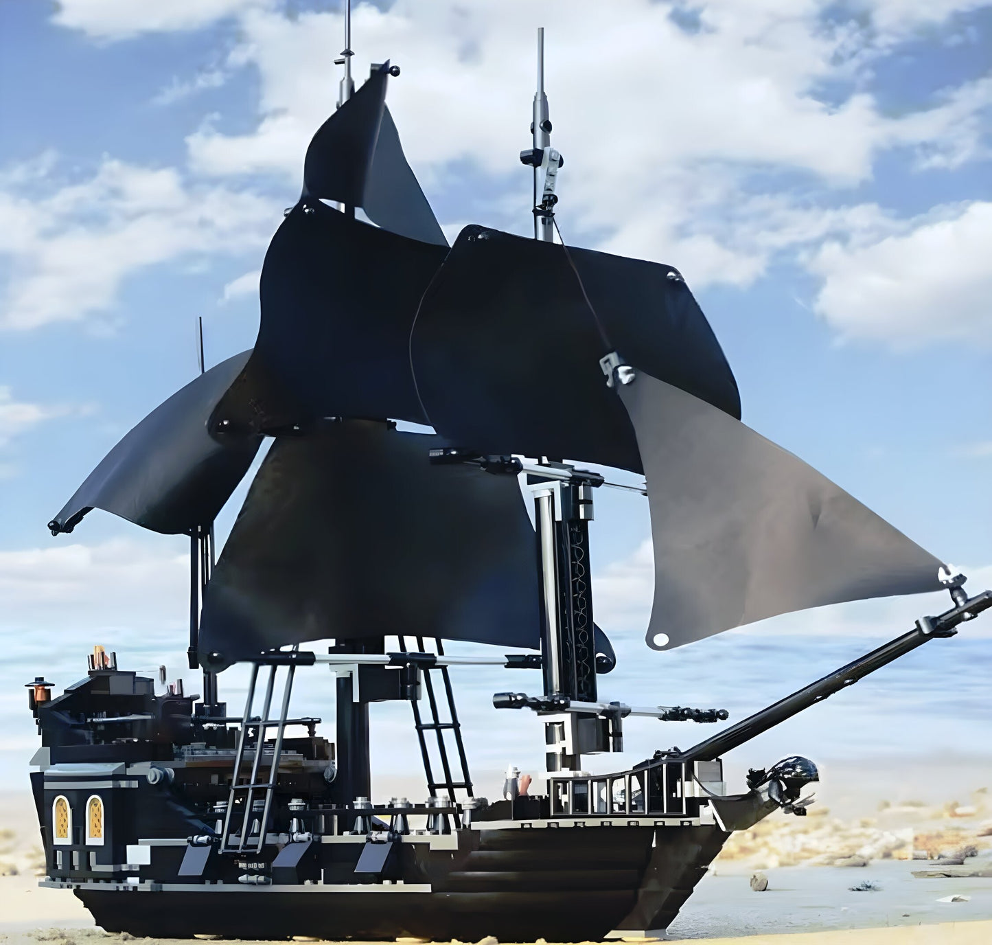 🔥 Piraten-MOC Baustein-Schiff – Erobere die Meere! 🏴☠️🚢
