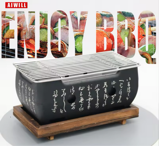 Tragbarer BBQ-Grill „Balkan Style“ – Für Ćevapi, Pljeskavica & Co.