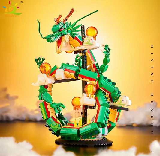 🟢 Mystischer Chinesischer Drache – 1826 Klemmbausteine für epischen Bau-Spaß! 🐉🔥