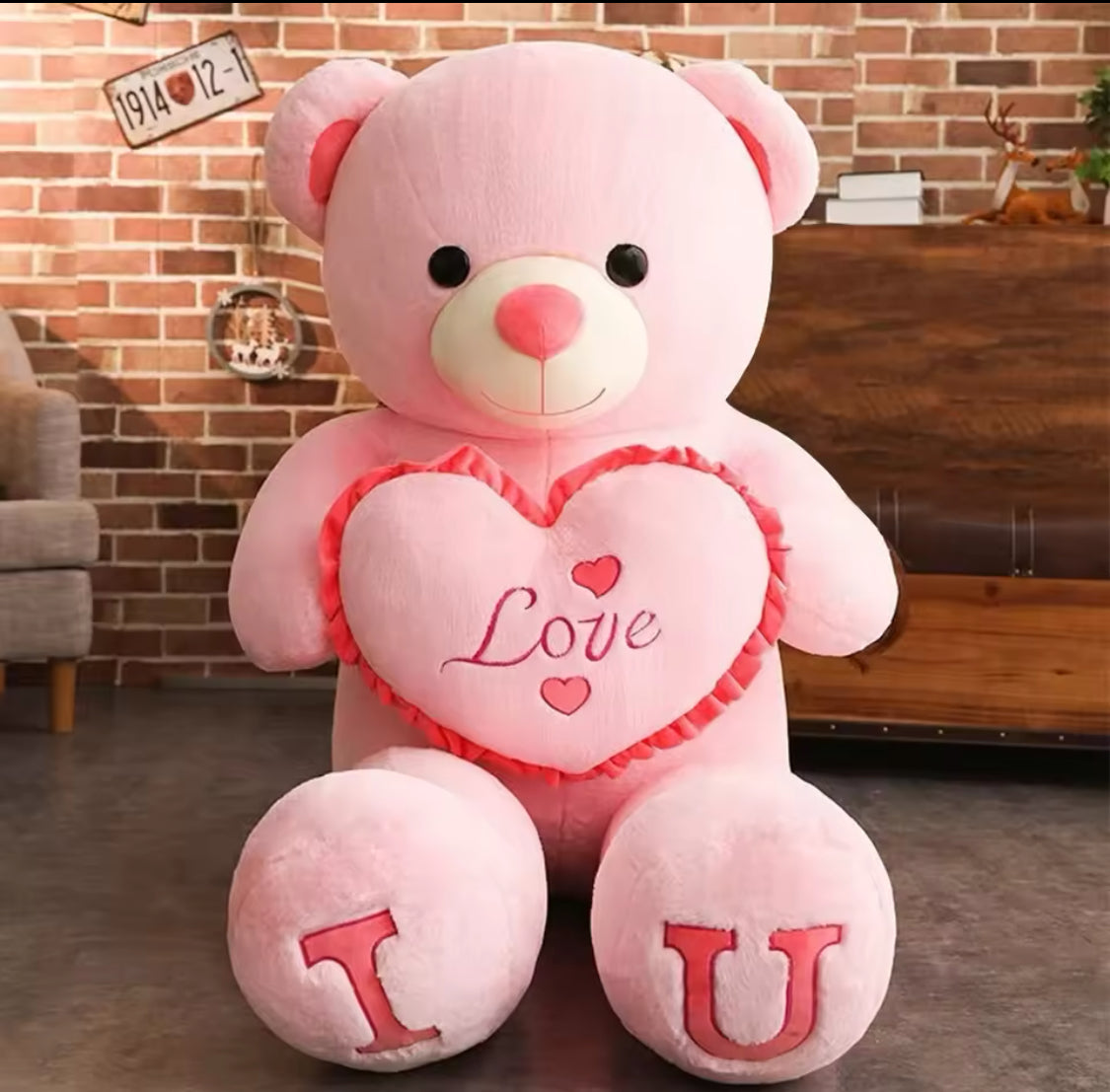 🎁 100 cm großer LIEBE Plüschbär – Der ultimative Kuschelfreund! 🧸