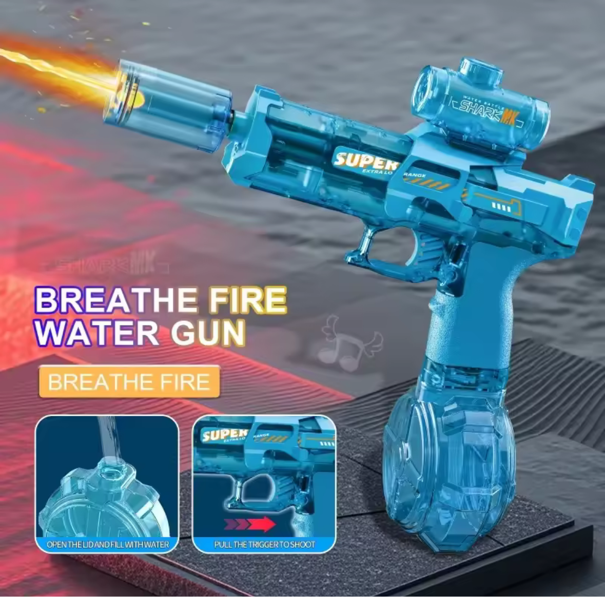 💧 Aqua Blaster X – Mit LED, Akku & maximaler Action!