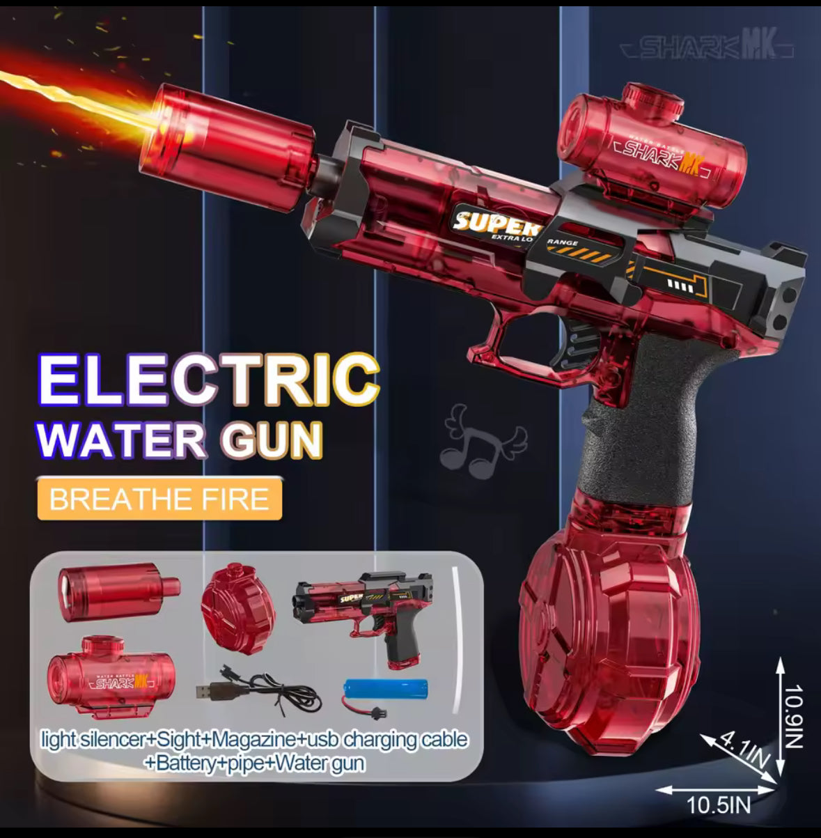 💧 Aqua Blaster X – Mit LED, Akku & maximaler Action!