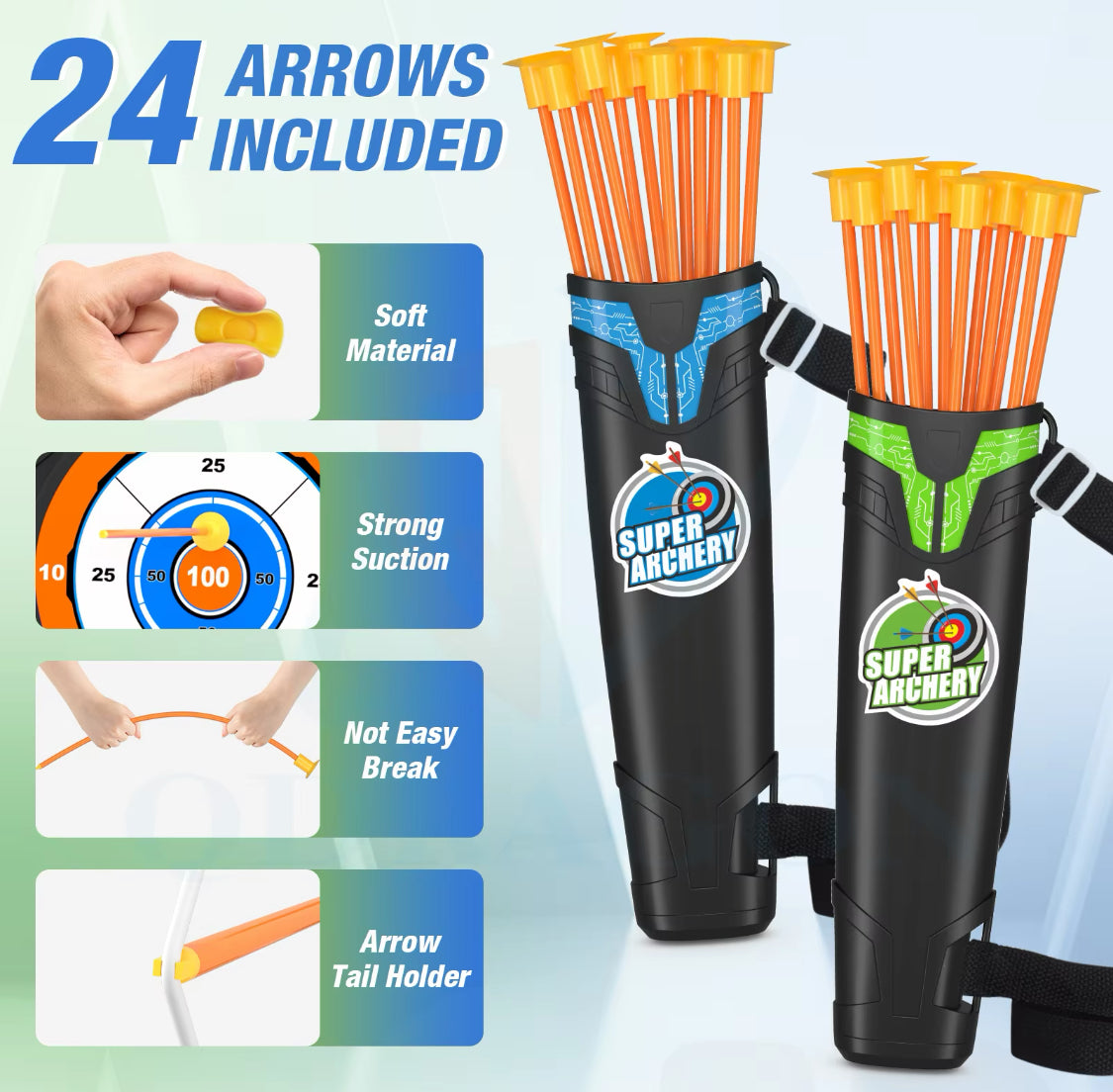 Doppelter Spaß mit dem Super Archery Kit – 2 Bögen im Set! 🎯🔥