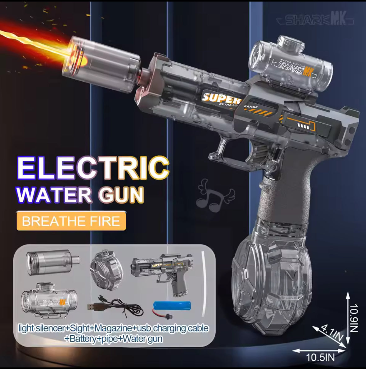 💧 Aqua Blaster X – Mit LED, Akku & maximaler Action!
