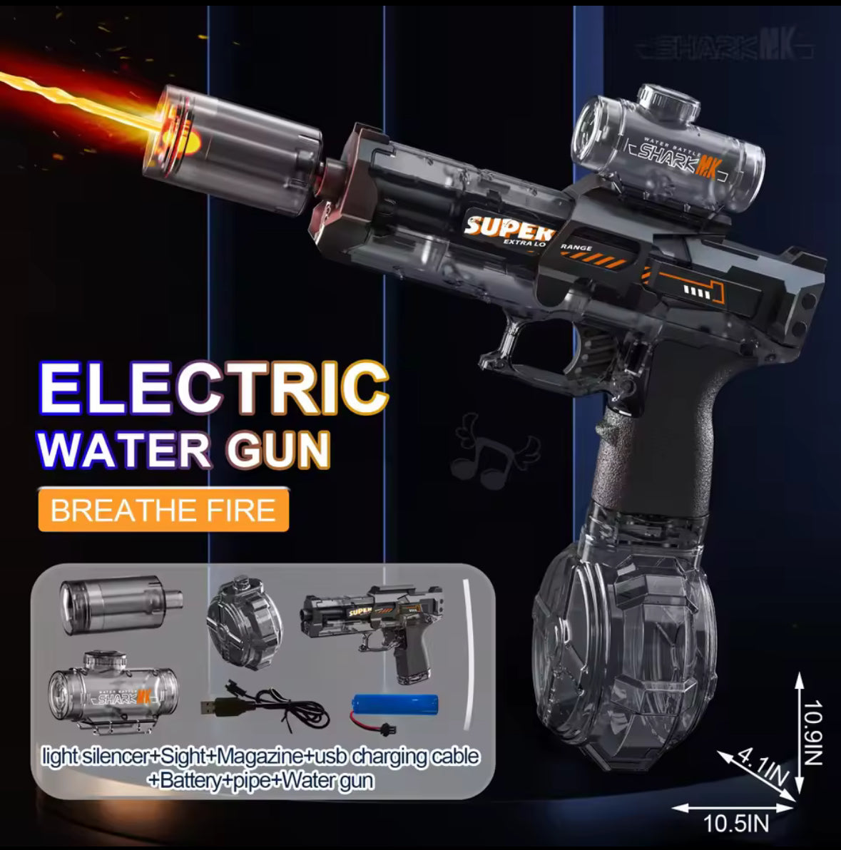 💧 Aqua Blaster X – Mit LED, Akku & maximaler Action!