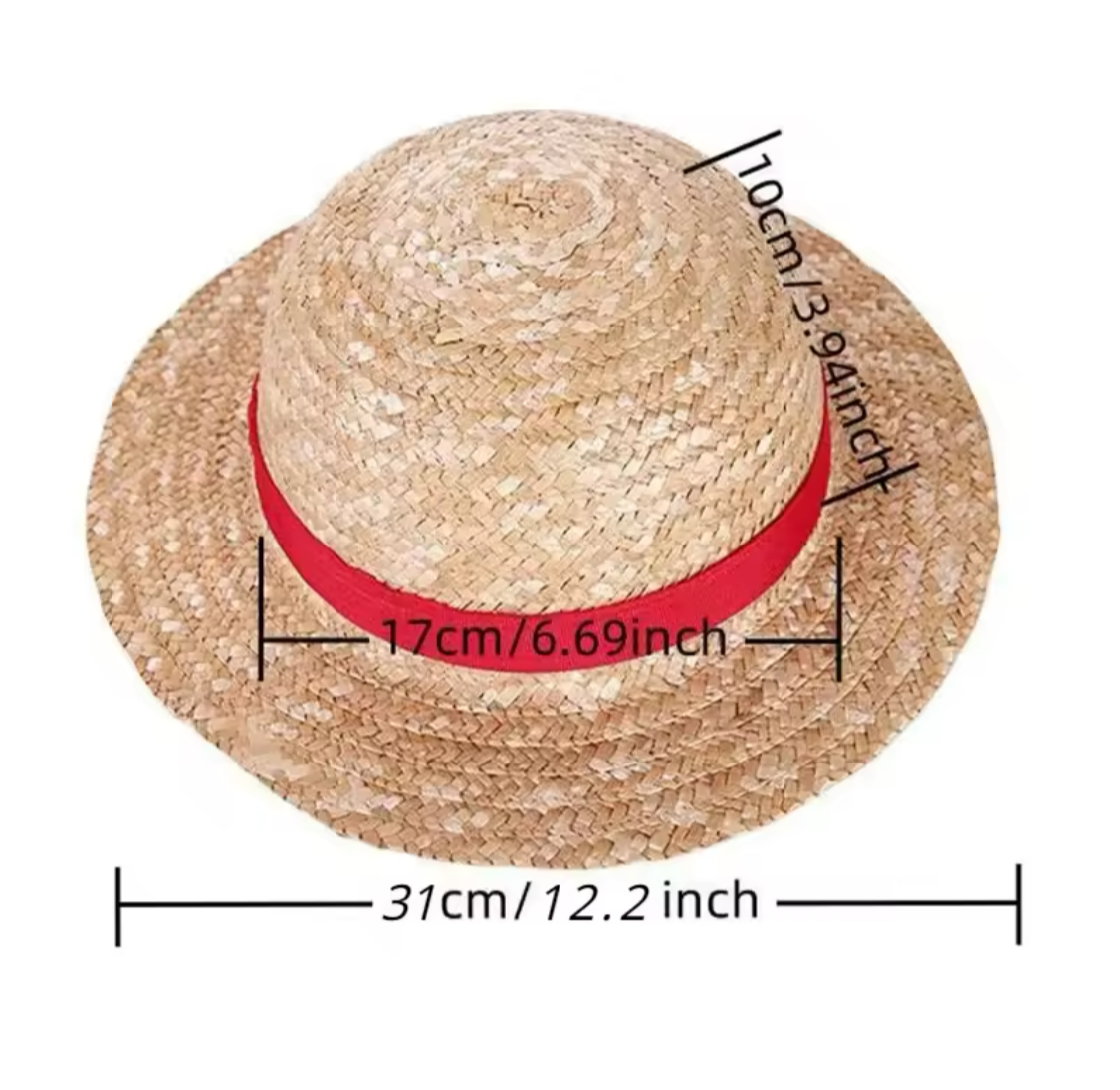 🧢 Klassischer Strohhut mit rotem Band – Zeitlos & Stilvoll!